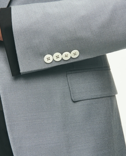 Black Fleece Shawl Collar Dinner Jacket in Silk Hopsack, image 5