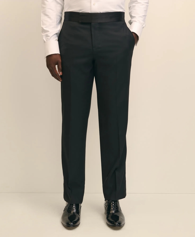 Traditional Fit Merino Wool Twill 1818 Tuxedo Pants, image 2