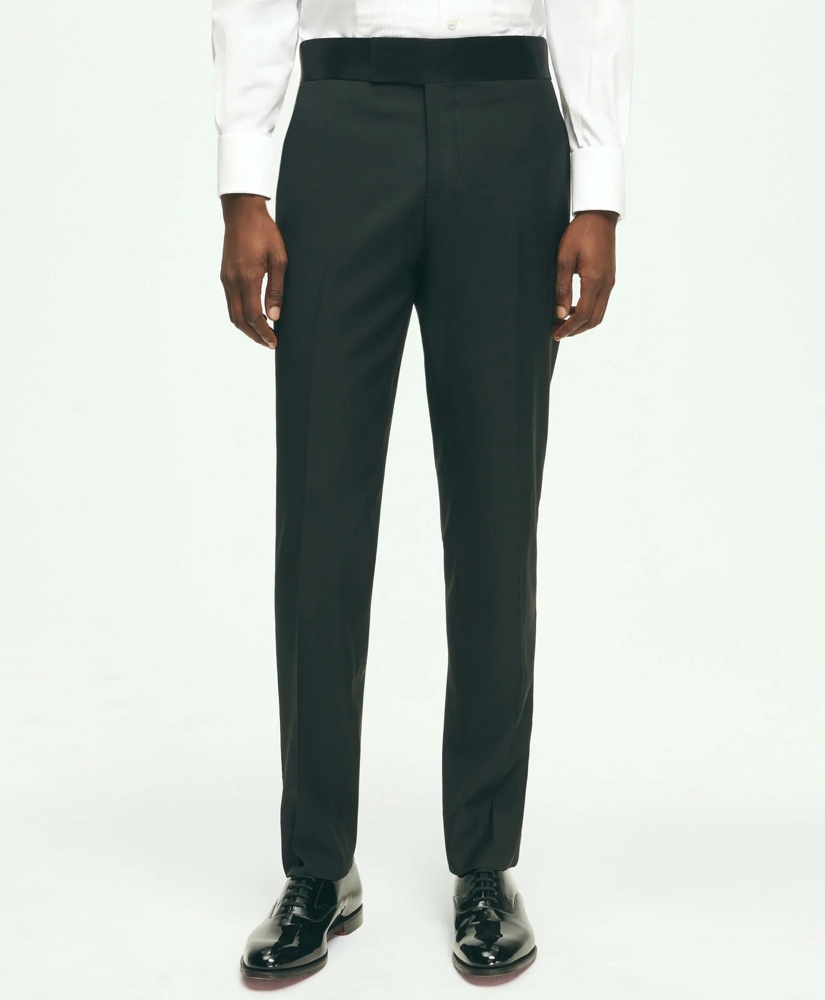 Slim Fit Merino Wool Twill 1818 Tuxedo Pants, image 1