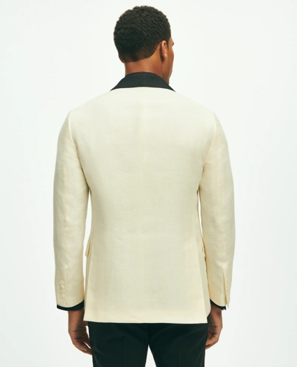 Classic Fit 1818 Herringbone Dinner Jacket In Linen-Wool Blend, image 6