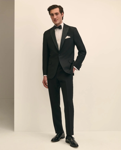 Brooks Brothers Explorer Collection Classic Fit Wool Tuxedo Pants, image 1