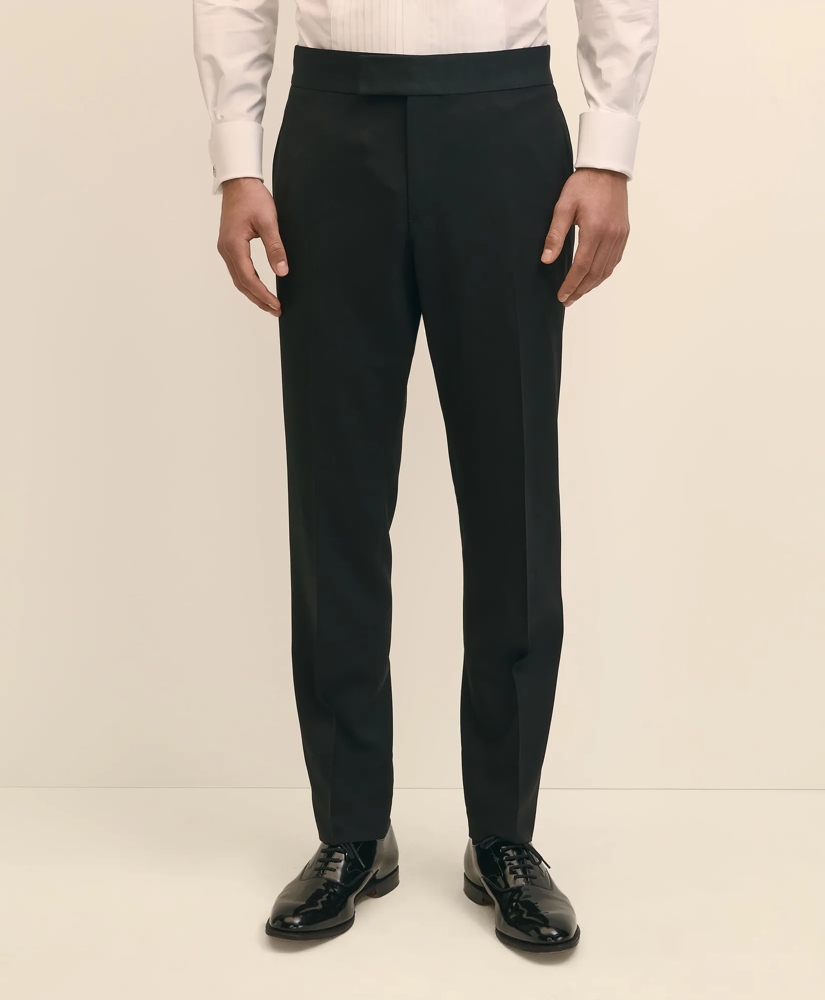 Brooks Brothers Explorer Collection Classic Fit Wool Tuxedo Pants, image 2