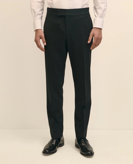 Brooks Brothers Explorer Collection Classic Fit Wool Tuxedo Pants, image 2