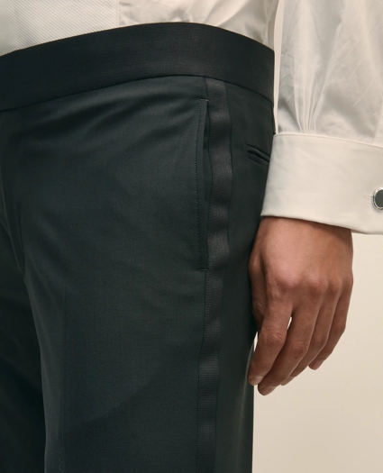 Brooks Brothers Explorer Collection Slim Fit Wool Tuxedo Pants, image 4