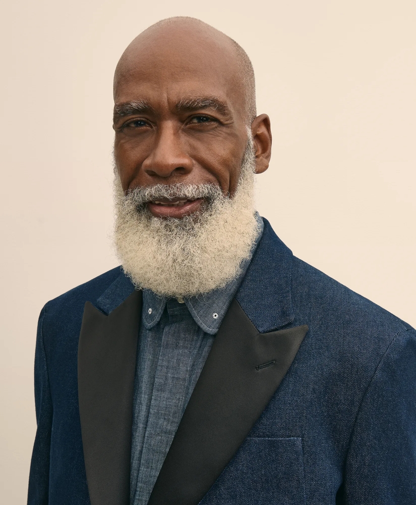 Brooks Brothers X Engineered Garments Cotton Denim Oversized Dinner Jacket, image 3