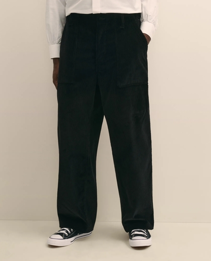 Brooks Brothers X Engineered Garments Cotton Corduroy Fatigue Dress Pants, image 2