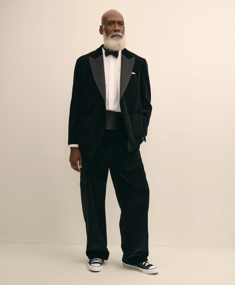 Brooks Brothers X Engineered Garments Cotton Wide-Wale Corduroy Oversized Dinner Jacket, image 2