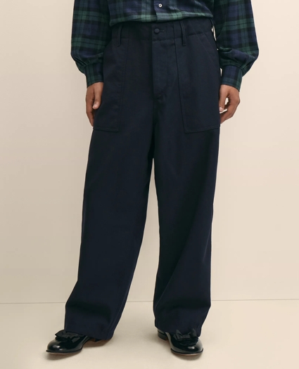Brooks Brothers X Engineered Garments Cotton Sateen Fatigue Dress Pants, image 2