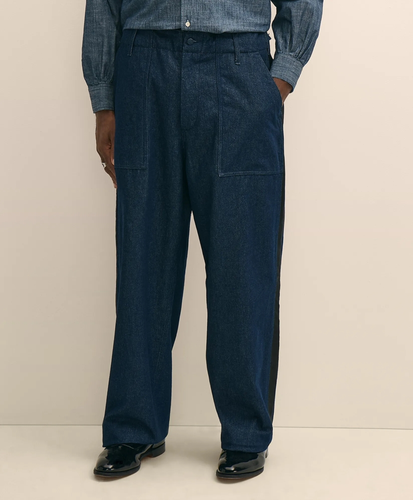 Brooks Brothers X Engineered Garments Cotton Denim Fatigue Dress Pants, image 2