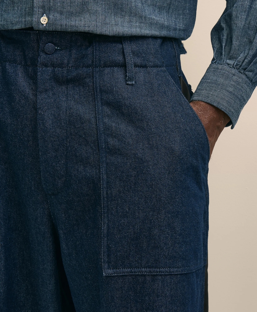 Brooks Brothers X Engineered Garments Cotton Denim Fatigue Dress Pants, image 3