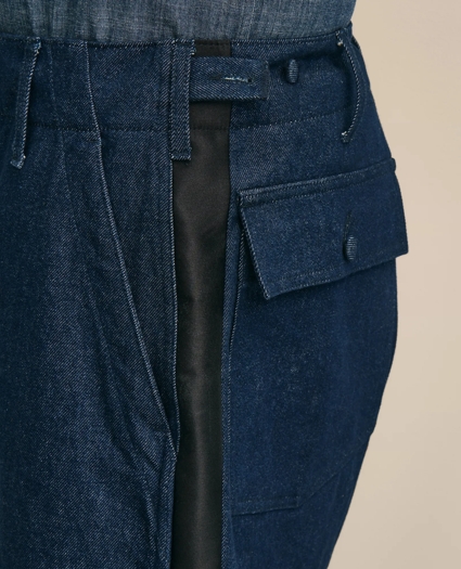 Brooks Brothers X Engineered Garments Cotton Denim Fatigue Dress Pants, image 5