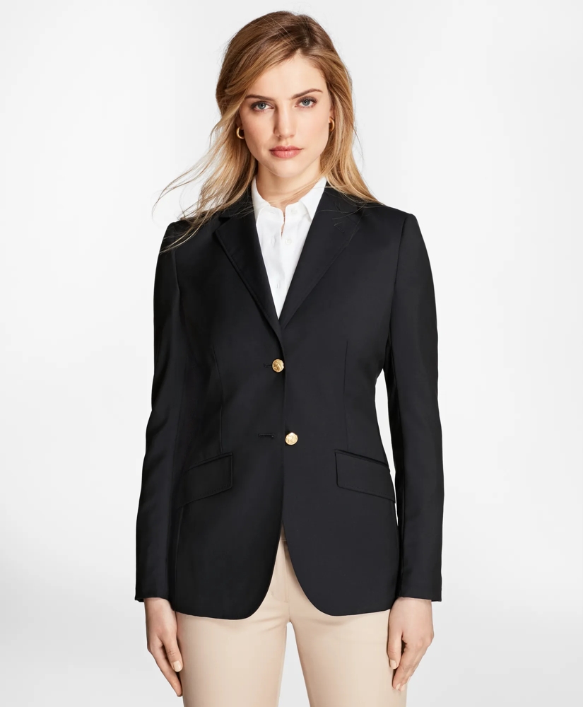 Petite Two-Button Wool Blazer, image 3
