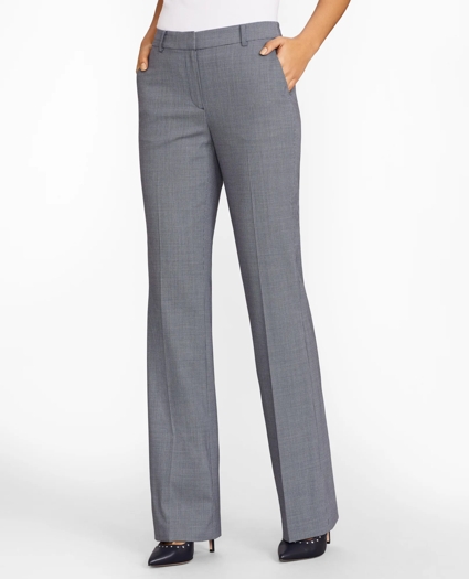 Petite Houndstooth BrooksCool® Merino Wool Pants, image 1