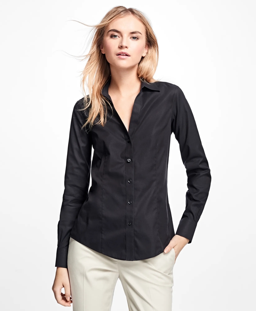 Petite Non-Iron Fitted Dress Shirt, image 3