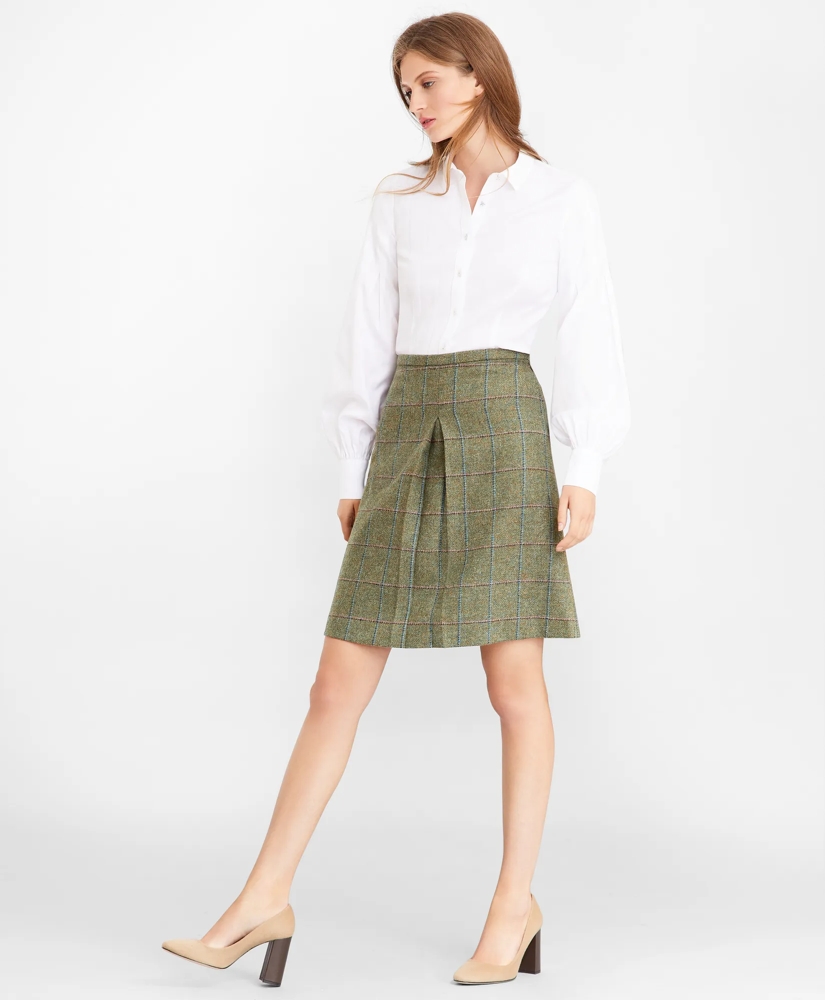 Petite Non-Iron Tailored-Fit Supima® Cotton Floral Jacquard Blouse, image 2