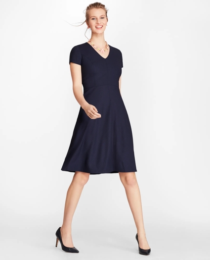 Petite Pinstripe BrooksCool® Merino Dress, image 1