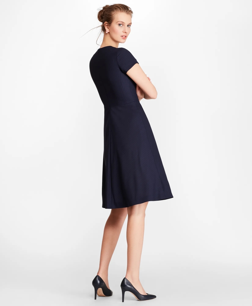 Petite Pinstripe BrooksCool® Merino Dress, image 3