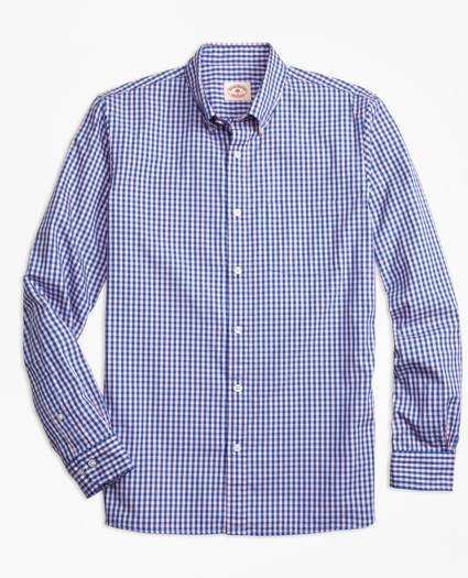 Gingham Batiste Oxford Sport Shirt, image 1