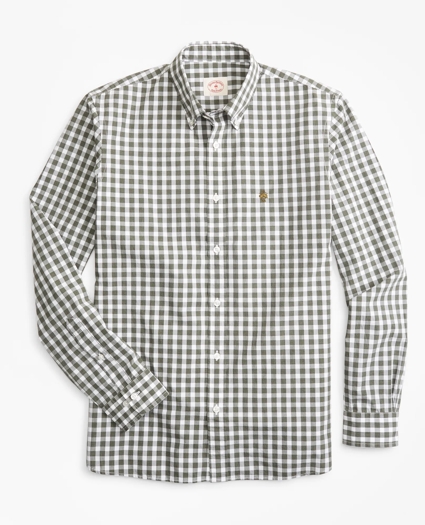 Gingham Broadcloth Sport Shirt, image 1