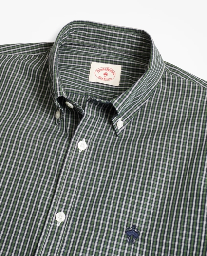 Plaid Cotton Broadcloth Sport Shirt, image 2