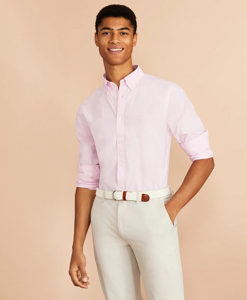 Garment-Dyed Broadcloth Sport Shirt, image 3