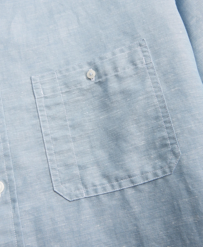 Linen-Cotton Chambray Sport Shirt, image 4