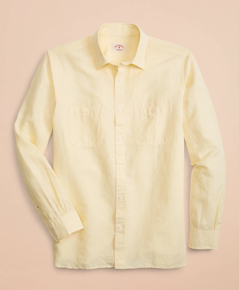 Linen-Cotton Chambray Sport Shirt, image 2