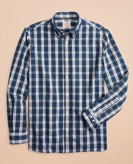 Plaid Cotton Broadcloth Sport Shirt, image 3