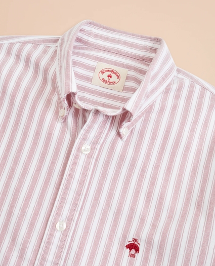 Striped Cotton Oxford Sport Shirt, image 4