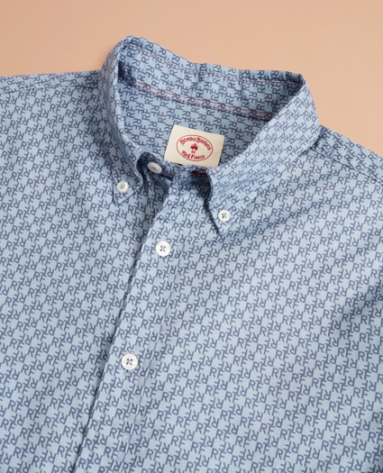 Indigo Red Fleece Print Shirt Indigo Red Fleece Print Shirt
