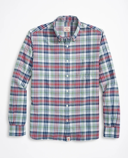 Multi-Plaid Madras Shirt, image 1