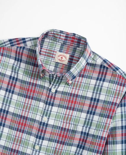Multi-Plaid Madras Shirt, image 2