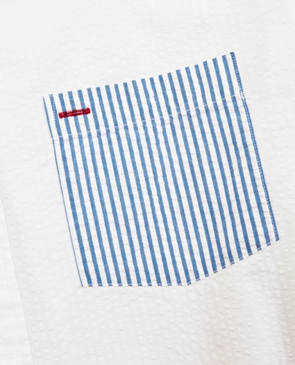 Seersucker Striped-Pocket Shirt, image 5