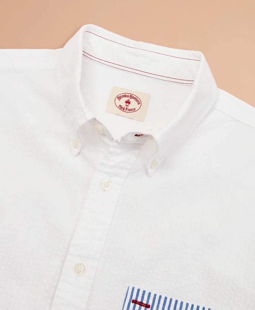 Seersucker Striped-Pocket Shirt, image 6