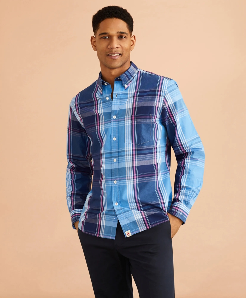 Plaid Cotton Broadcloth Shirt, image 2