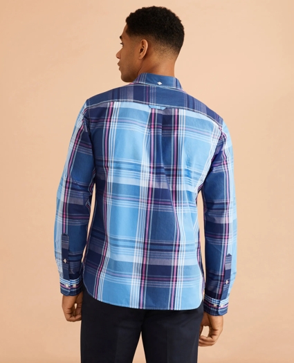 Plaid Cotton Broadcloth Shirt, image 3