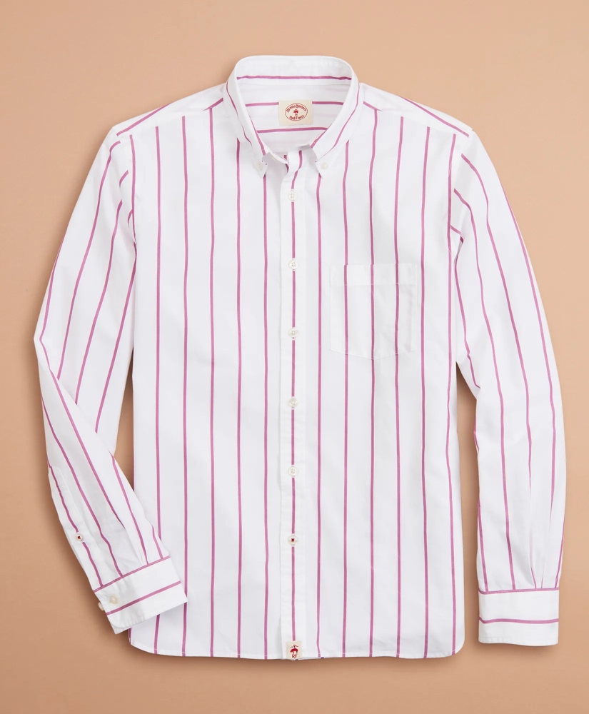 Striped Cotton Broadcloth Shirt, image 3