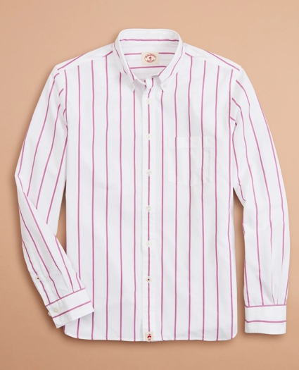 Striped Cotton Broadcloth Shirt, image 3