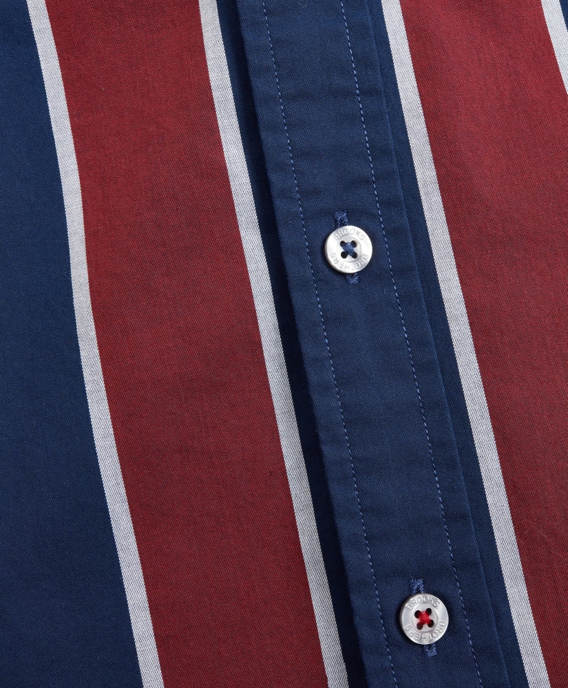 Bold Stripe Cotton Dobby Shirt, image 3
