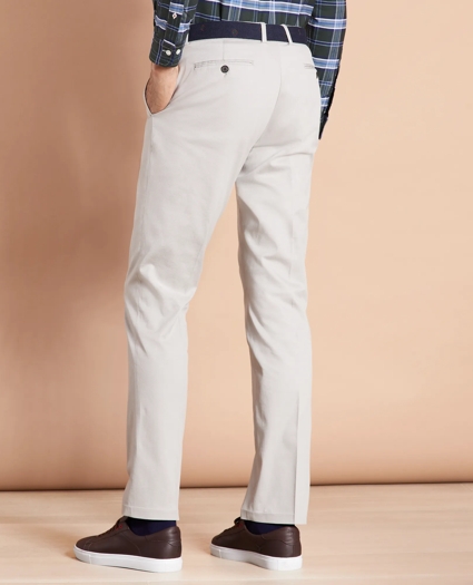 Stretch Cotton Twill Trousers, image 2
