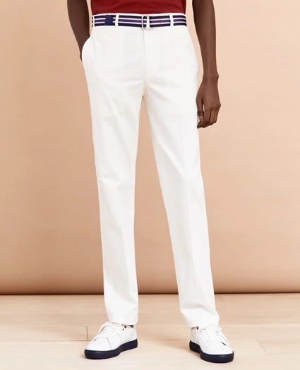 Cotton-Blend Stretch Trousers, image 1