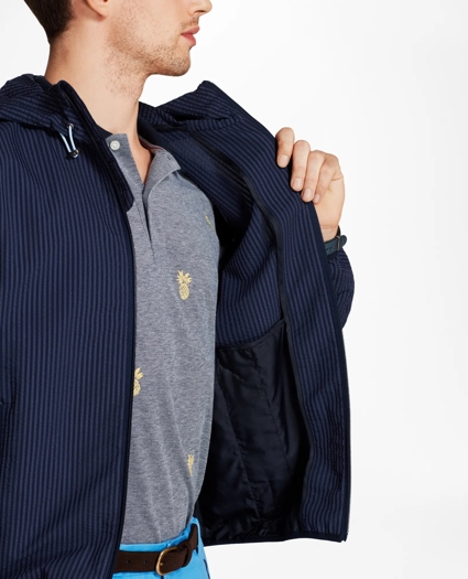 Water-Repellent Seersucker Windbreaker, image 4