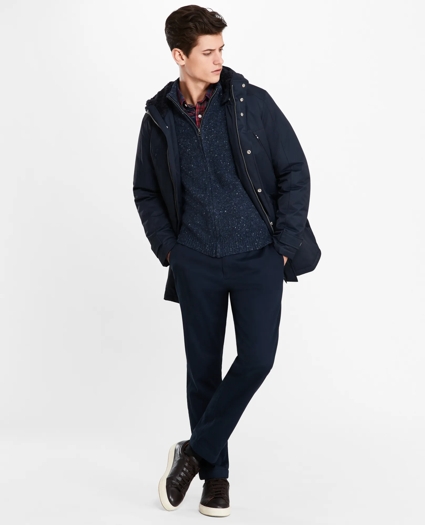 Sherpa-Lined Water-Repellent Parka, image 1