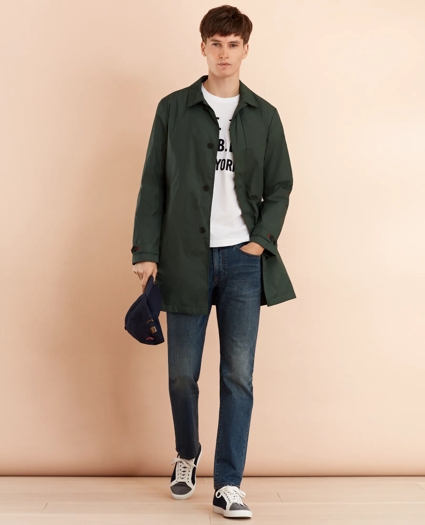 Water-Repellent Packable Trench Coat, image 1