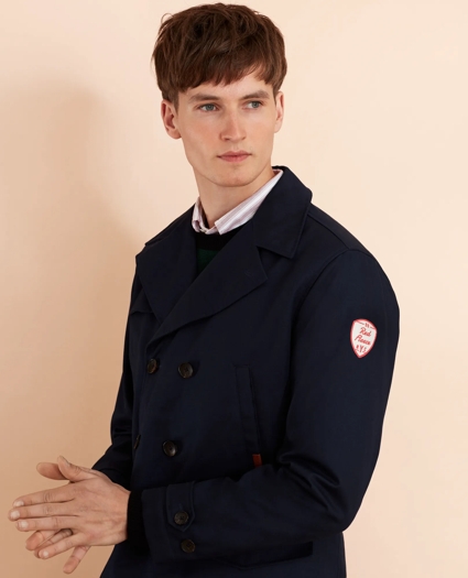 Lightweight Cotton Twill Peacoat, image 2
