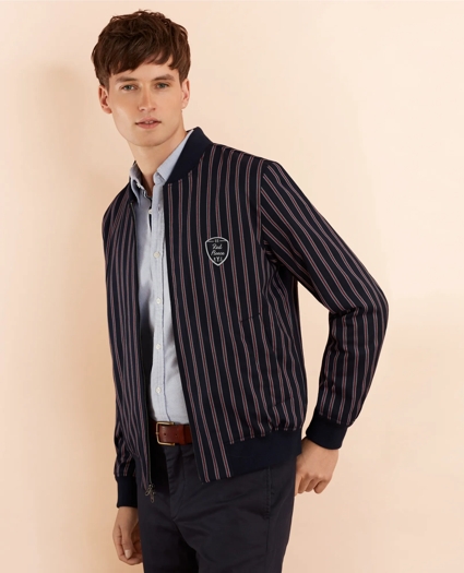 Striped Bomber Jacket, image 1