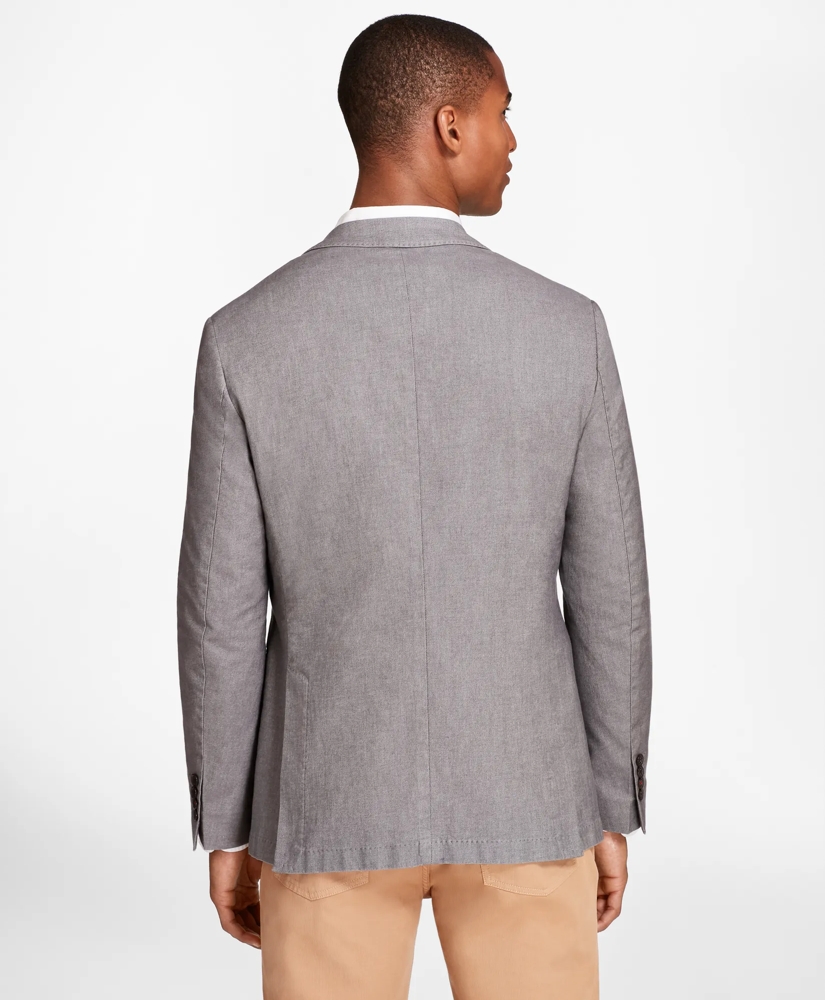 Heathered Stretch Cotton Twill Sport Coat, image 3