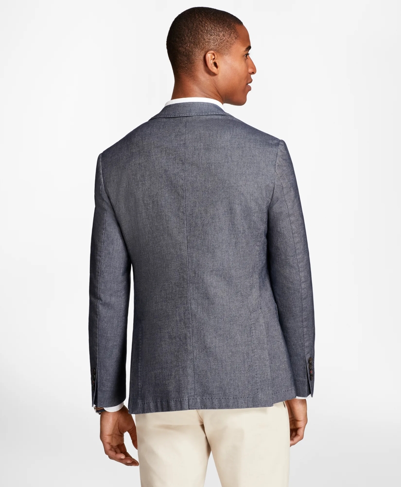 Heathered Stretch Cotton Twill Sport Coat, image 3