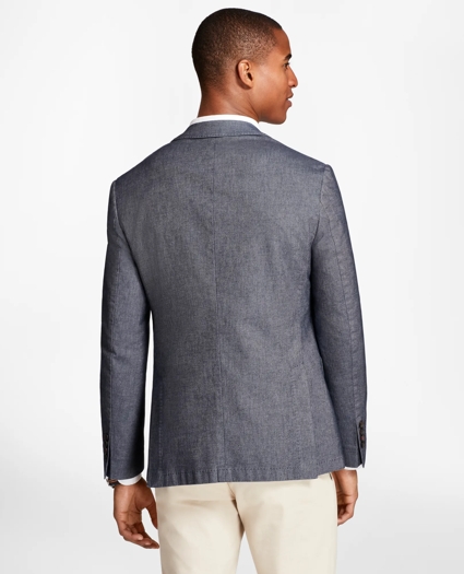 Heathered Stretch Cotton Twill Sport Coat, image 3