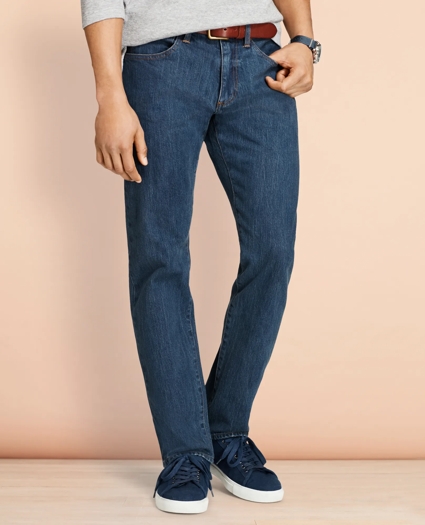 901 Slim Straight Jeans in Indigo Denim, image 1
